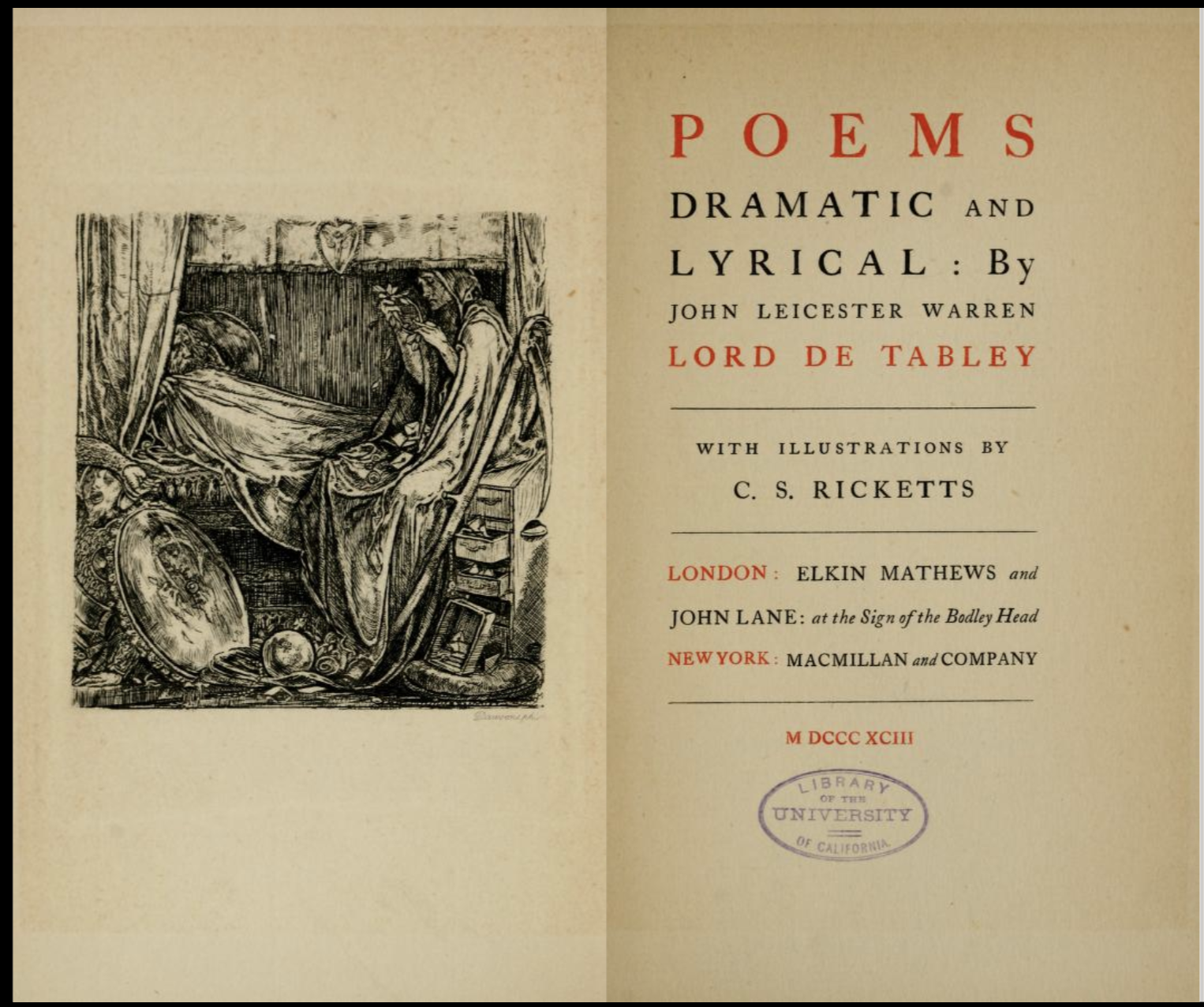 Poems Dramatic and Lyrical de Tabley
